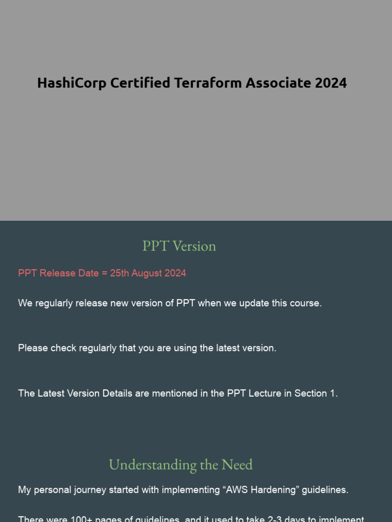 Terraform Certification Course Overview | PDF | Data Type | Command ...