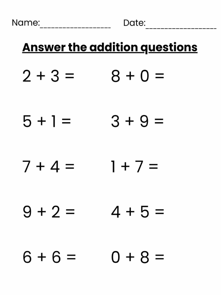 Addition | PDF
