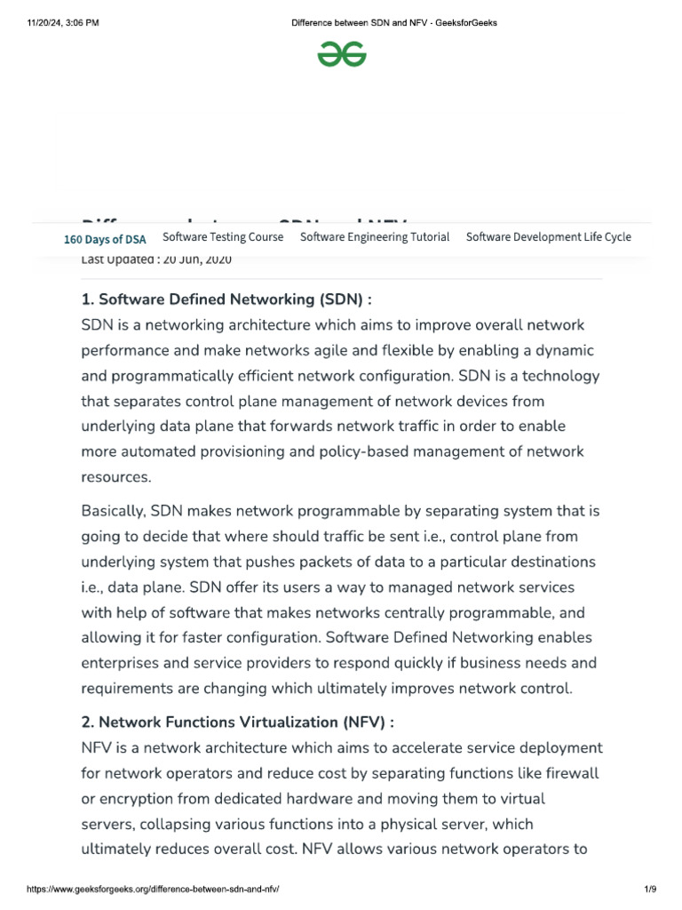 SDN NFV | PDF