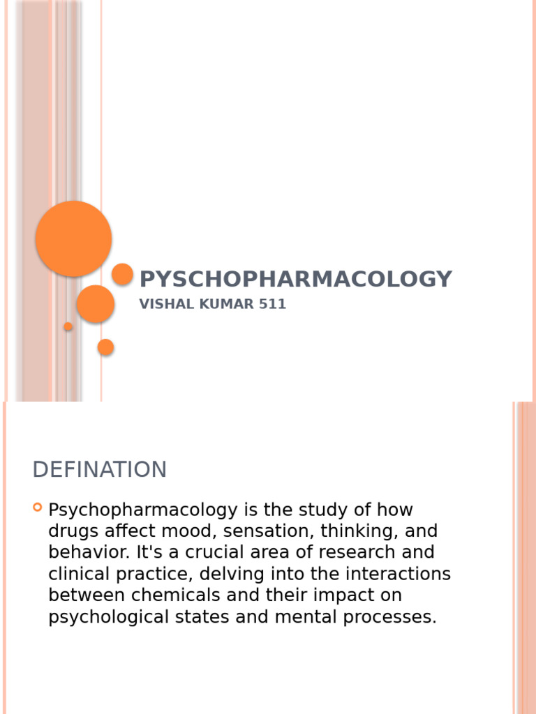 Pyscho Pharmacology | PDF | Psychopharmacology | Neurotransmitter