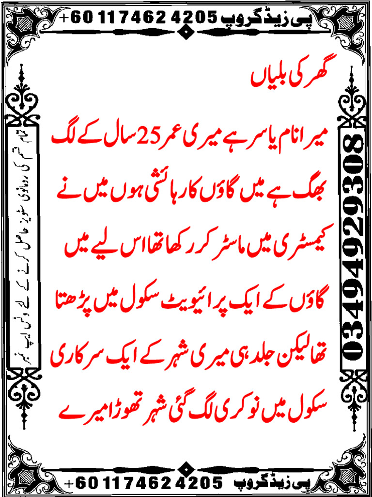 گھر کی بلیاں | PDF