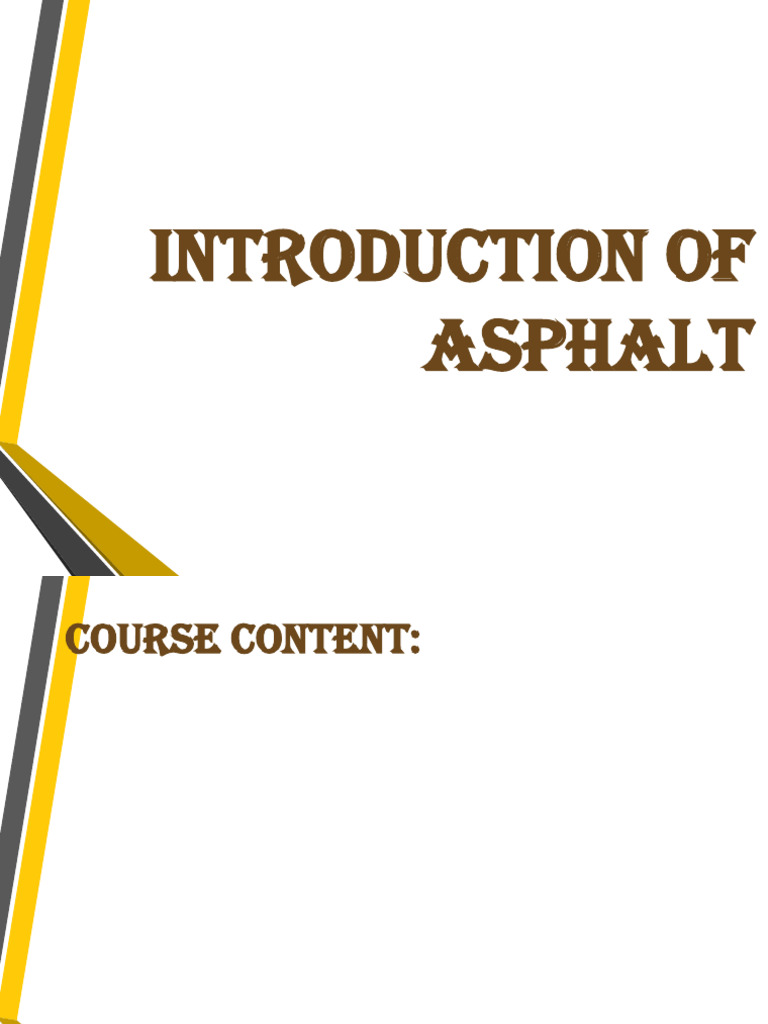Comprehensive Guide to Asphalt Types | PDF | Road Surface | Building ...