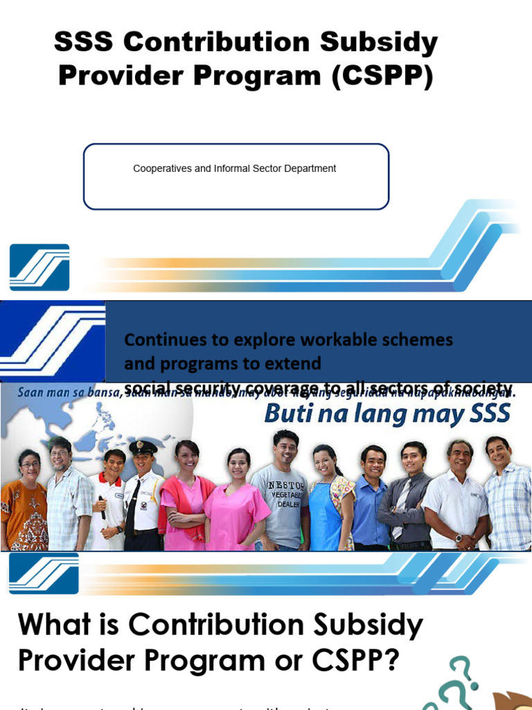 SSS Contribution Subsidy Program Guide | PDF | Faq