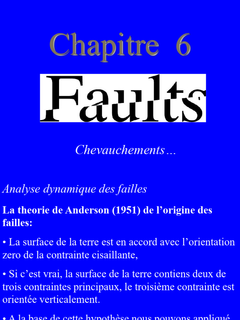 Dynamique des failles de décrochement | PDF | Faille (Géologie) | Friction