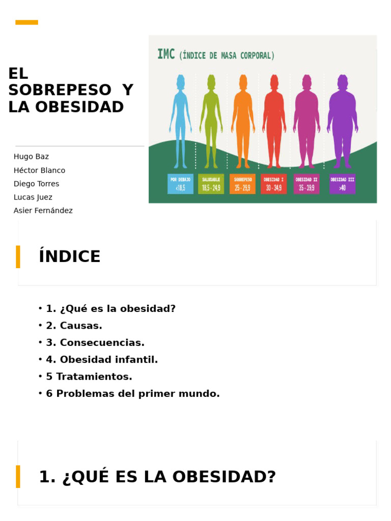 El Sobrepeso y La Obesidad | PDF | Relaciones personales, crianza y ...