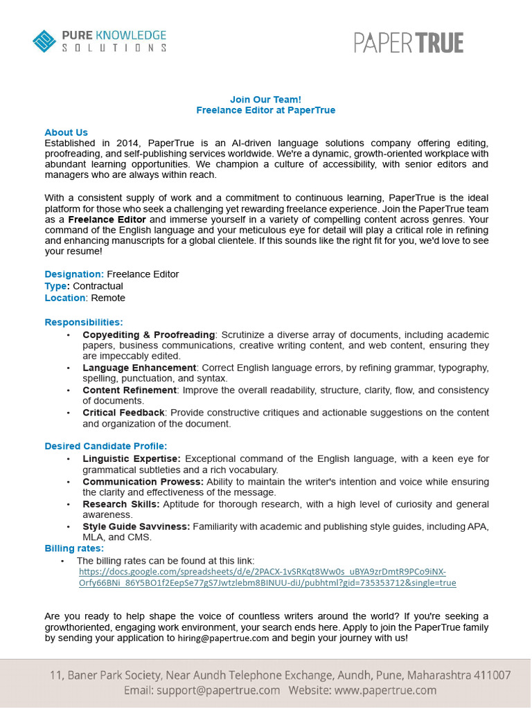 JD - Freelance Editors JD April 2024 | PDF | Editing | Human Communication
