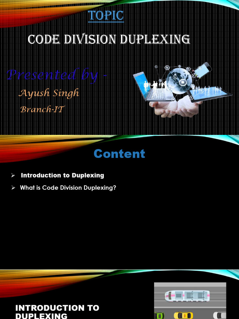 Code Division Duplexing | PDF | Duplex (Telecommunications) | Lte ...