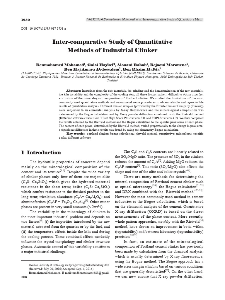 Comparative Analysis of Clinker Methods | PDF | Cement | Building Materials