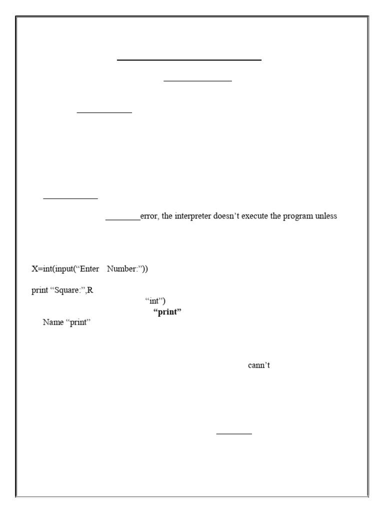 Exception Handling 1 Mark Questions Pdf Computer Program Programming