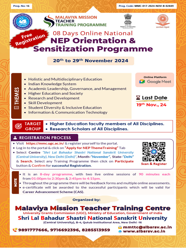 NEP Online Orientation Program for Faculty | PDF | Business | Art