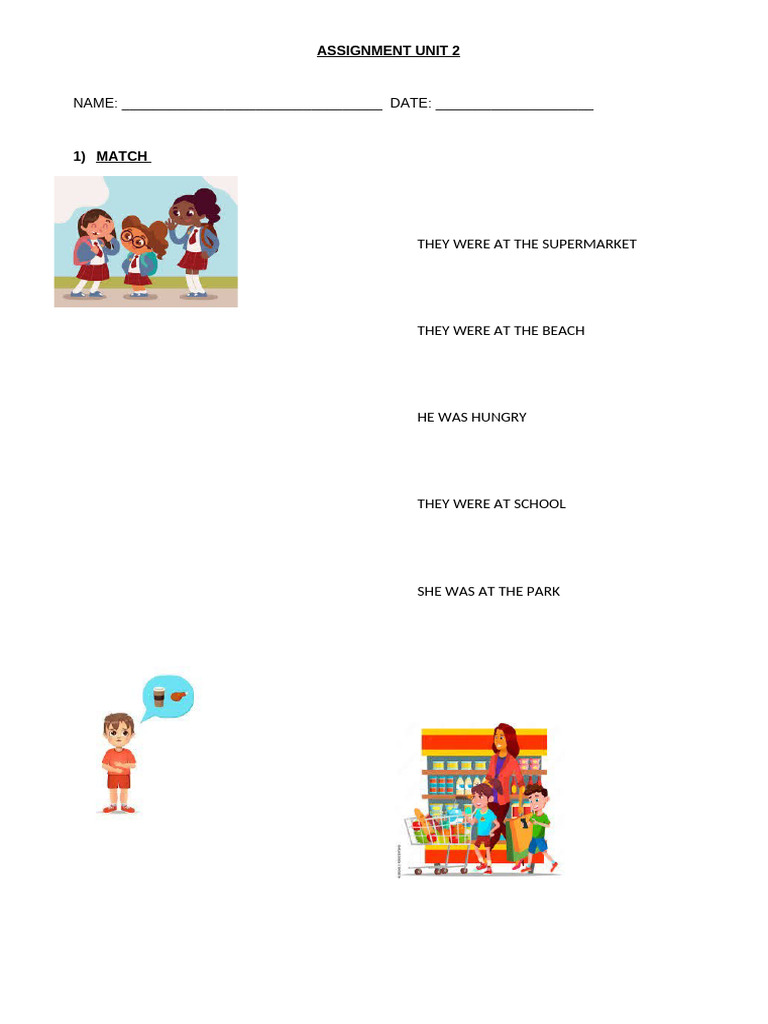 Kids Weather And Places Activity Pdf