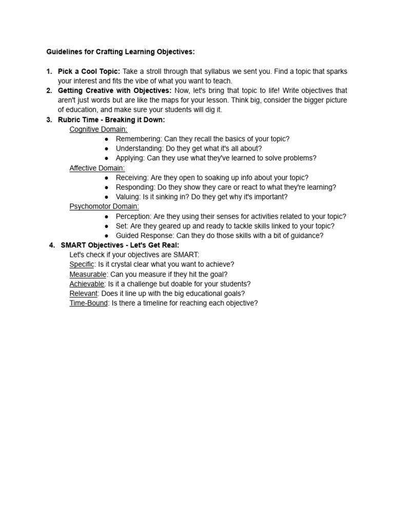 Part 4 Writing Lesson Objectives Periodical Requirements | PDF ...