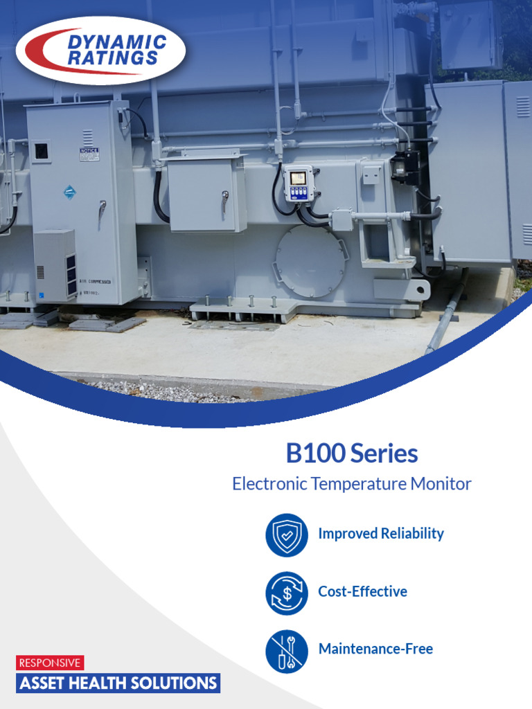 B100 Series Transformer Temperature Monitor | PDF | Sensor | Transformer
