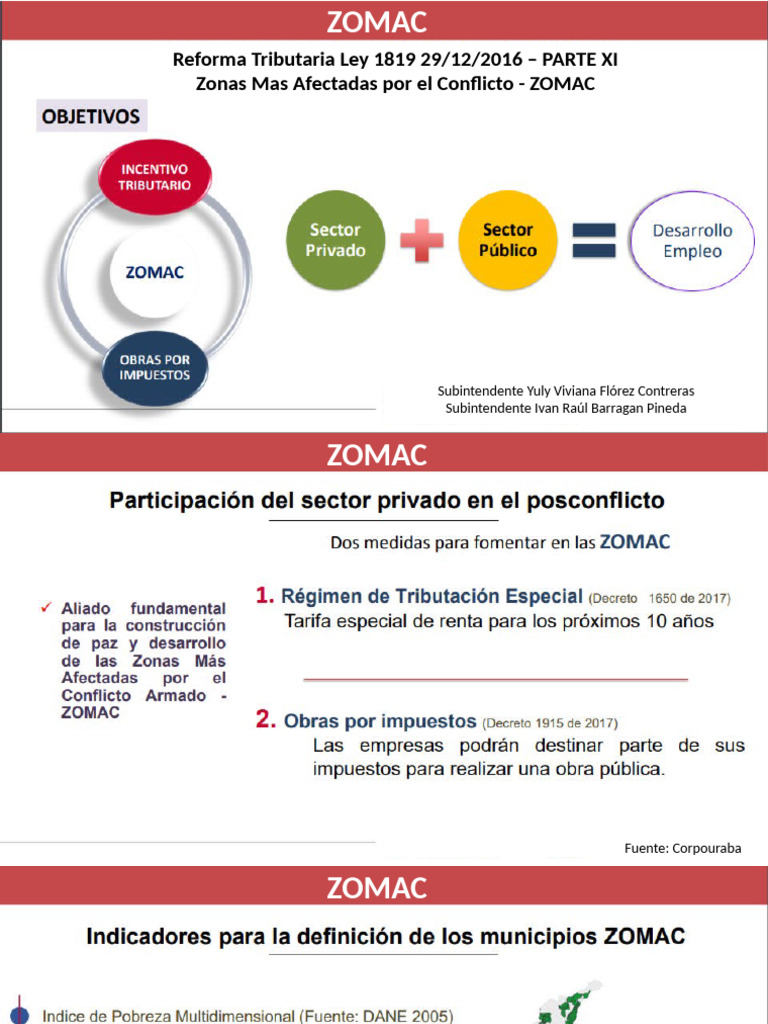 Beneficios Fiscales en ZOMAC Colombia | PDF | Impuesto sobre la renta ...
