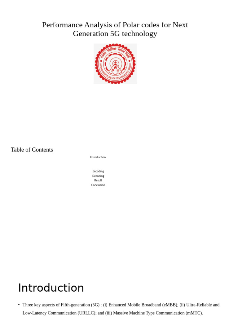 Polar Codes Performance in 5G Technology | PDF | Low Density Parity ...