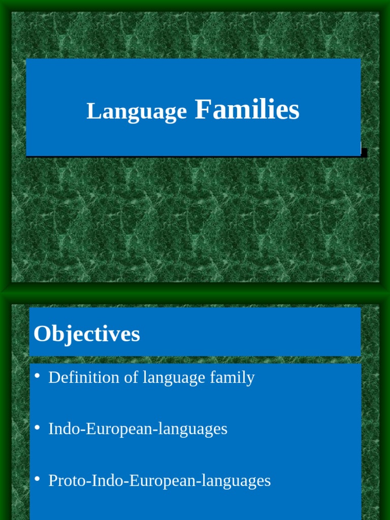 Overview of Language Families in Europe | PDF | Language Families ...