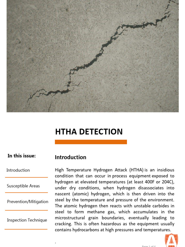 HTHA Detection and Inspection Techniques | PDF | Steel | Hydrogen