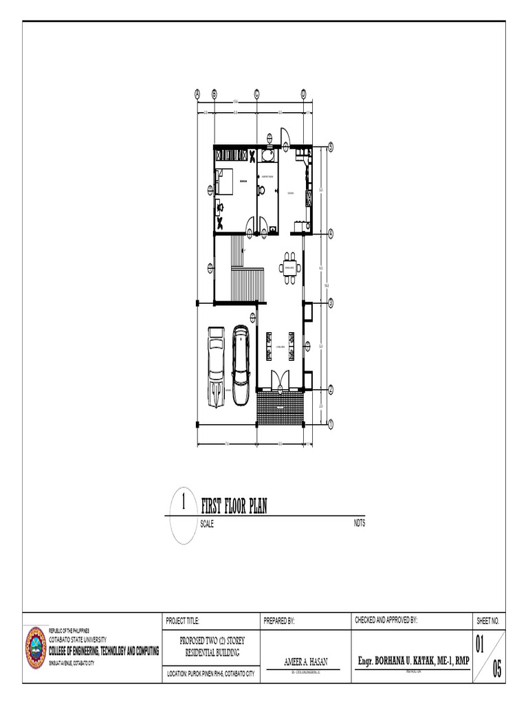 1st Floor Plan Ameer Drawing2-Model | PDF | Buildings And Structures ...