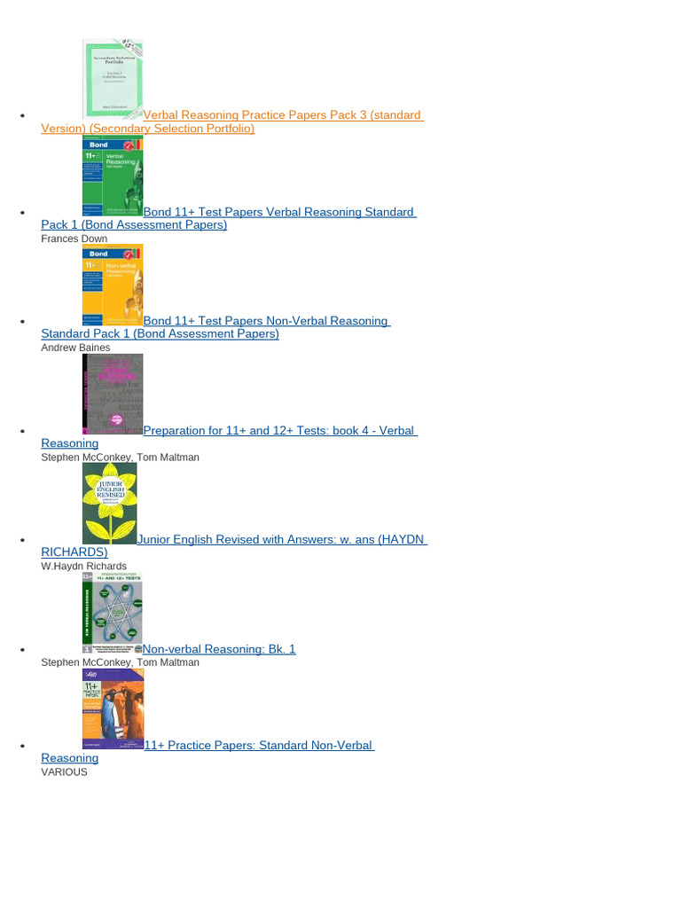 11+ Verbal and Non-Verbal Practice Papers | PDF