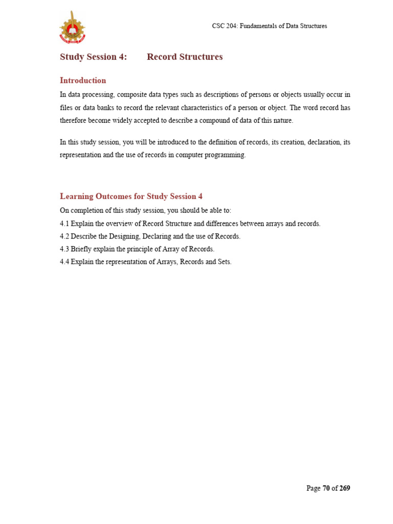 Understanding Record Structures in Data | PDF | Software Engineering ...