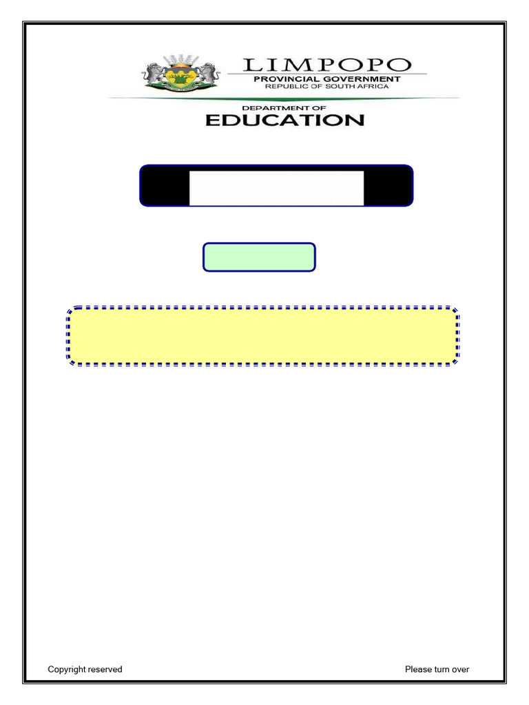 Grade 11 English P2 Exam Memo 2024 | PDF | Poetry
