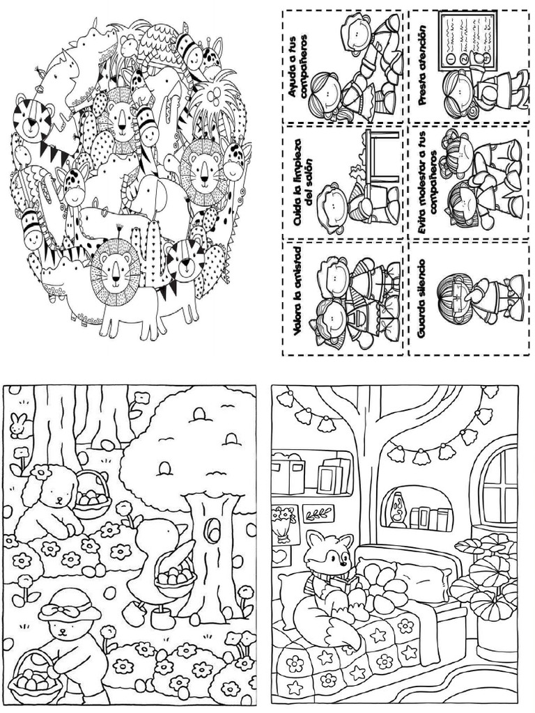 Portada alternativa de un libro para colorear digital. Presenta un estilo diferente, con más detalles y sofisticación.