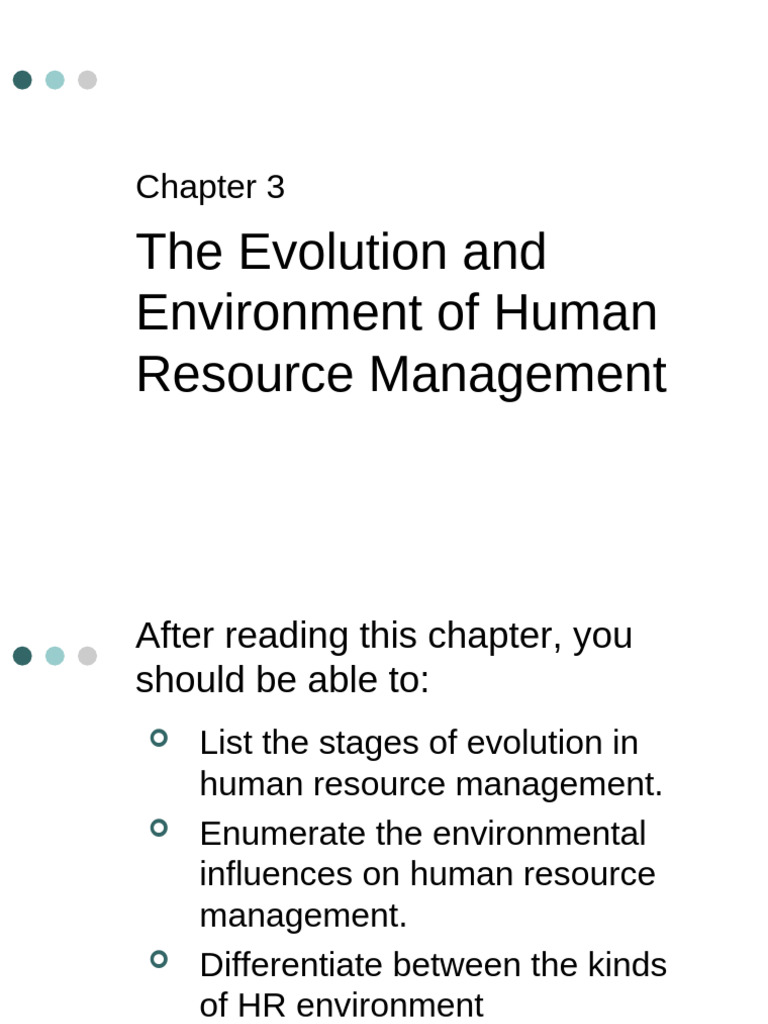 The Evolution and Environment of Human Resource Management | PDF ...