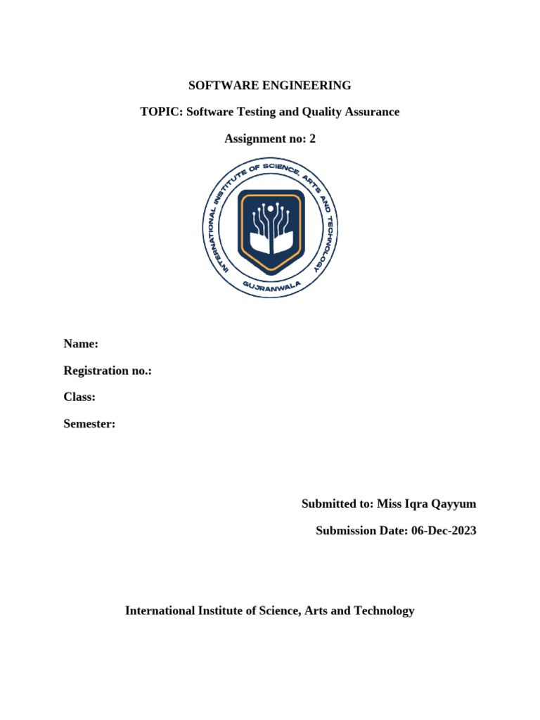 Assignment Template | PDF