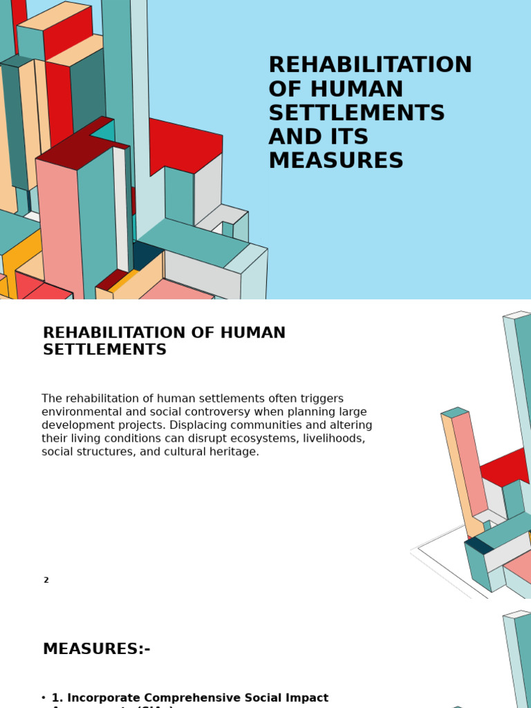 Rehabilitation of Human Settlements and Its Measures | PDF | Career ...