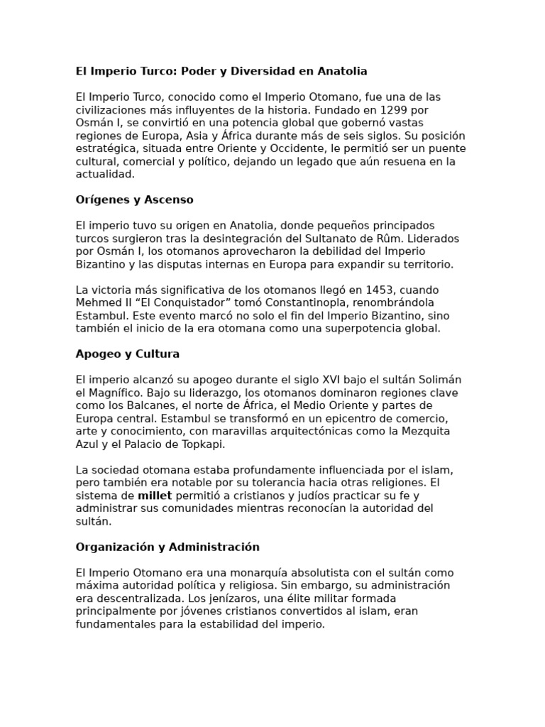Imperio Turco | PDF | imperio Otomano | imperio Bizantino