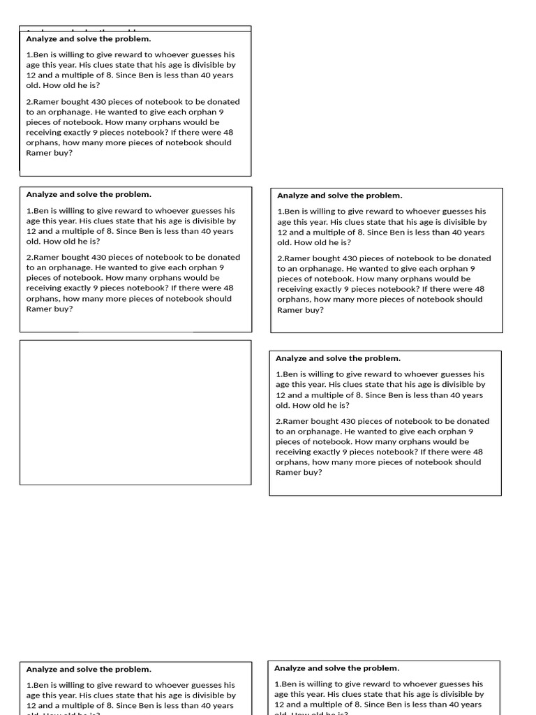 Divisibility AGONA - Assignment | PDF