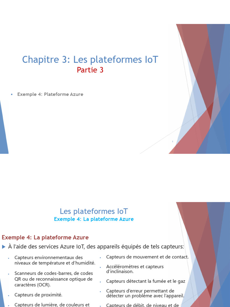 Plateforme Azure pour solutions IoT | PDF | Internet des objets | Cloud ...
