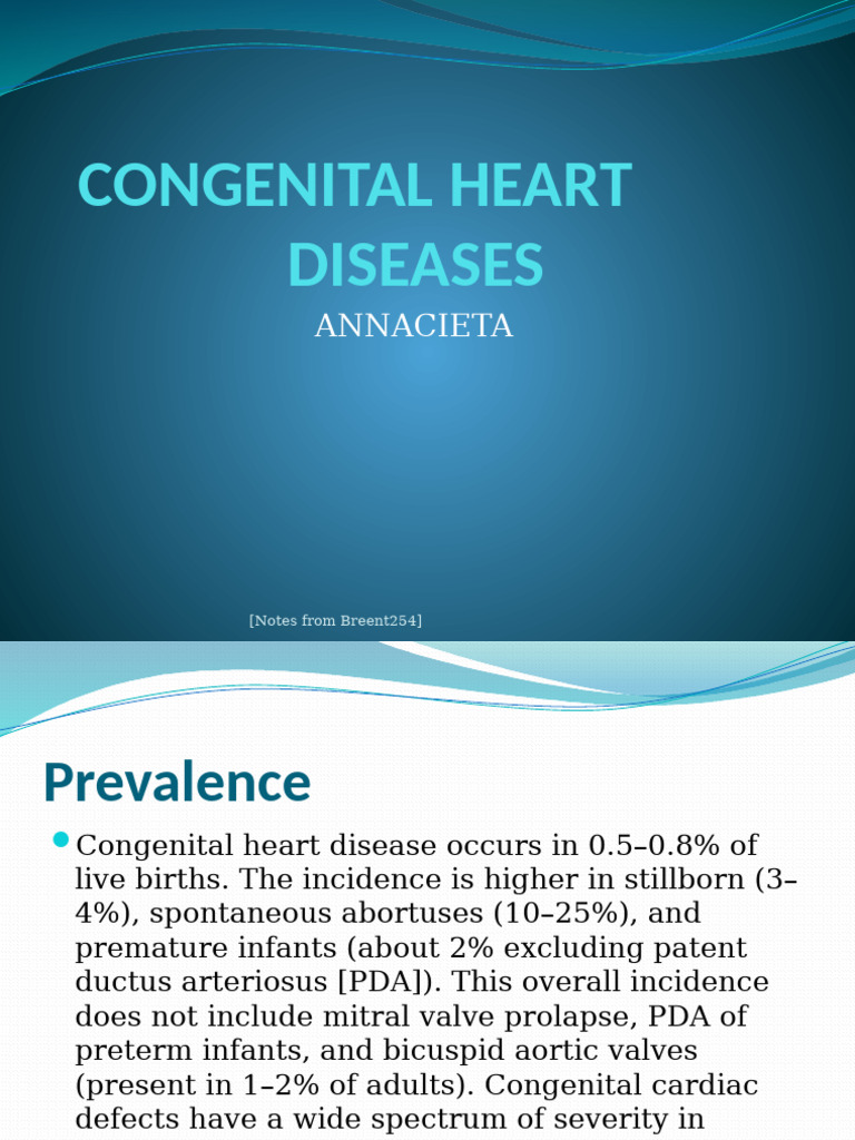 Overview of Congenital Heart Diseases | PDF | Atrium (Heart) | Vein