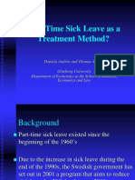 Part-Time Sick Leave As A Treatment Method?