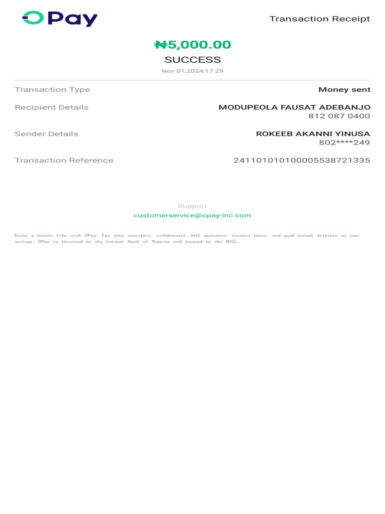 Transaction Receipt-241101010100005538721335 | PDF