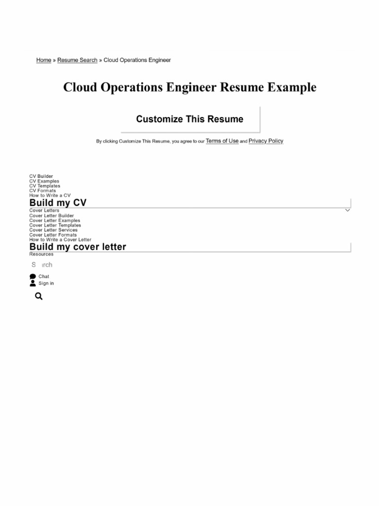 CloudOps-sample-resume | PDF | Cloud Computing | Computer Security
