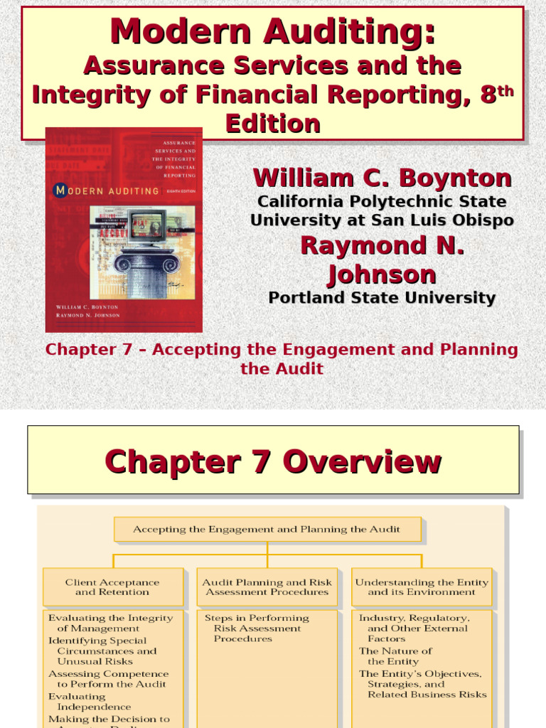 CH 07 | PDF | Financial Statement | Audit
