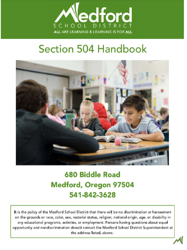 504manualformsd Pdf Section 504 Of The Rehabilitation Act