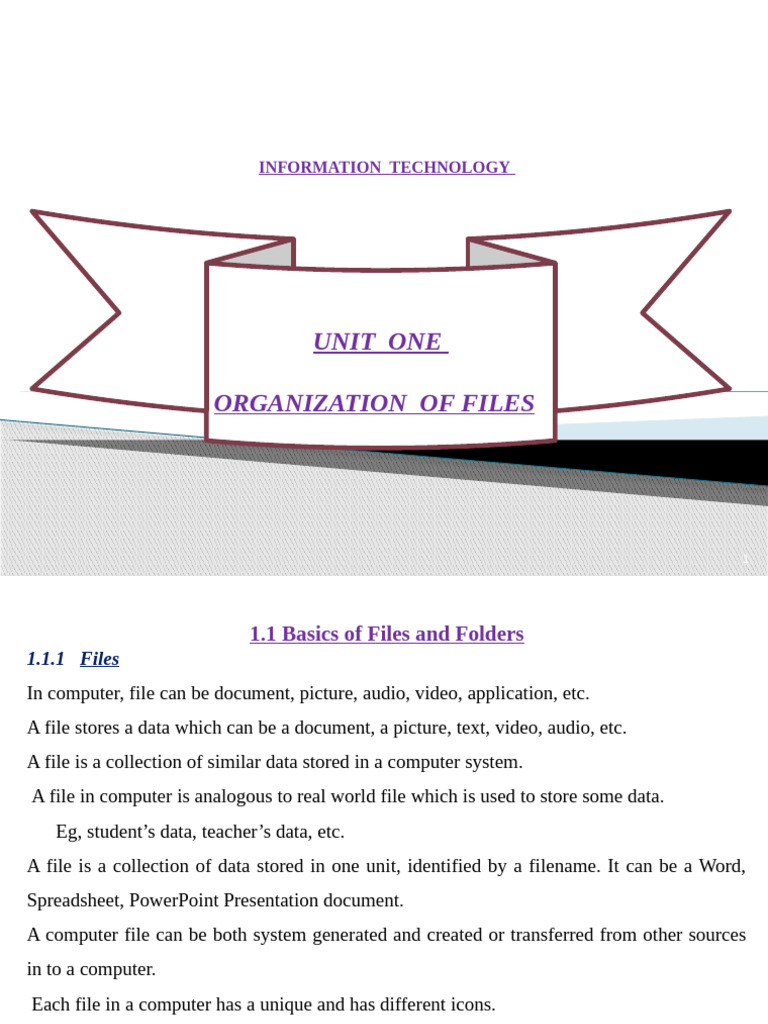 Organizing Files and Folders Basics | PDF | Usb Flash Drive | Computer File