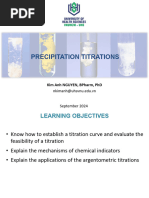 Understanding Argentometric Titration | PDF | Titration | Chemistry