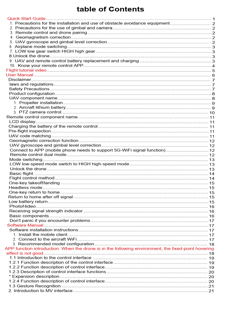 Manual Drone Pdf Battery Charger Unmanned Aerial Vehicle