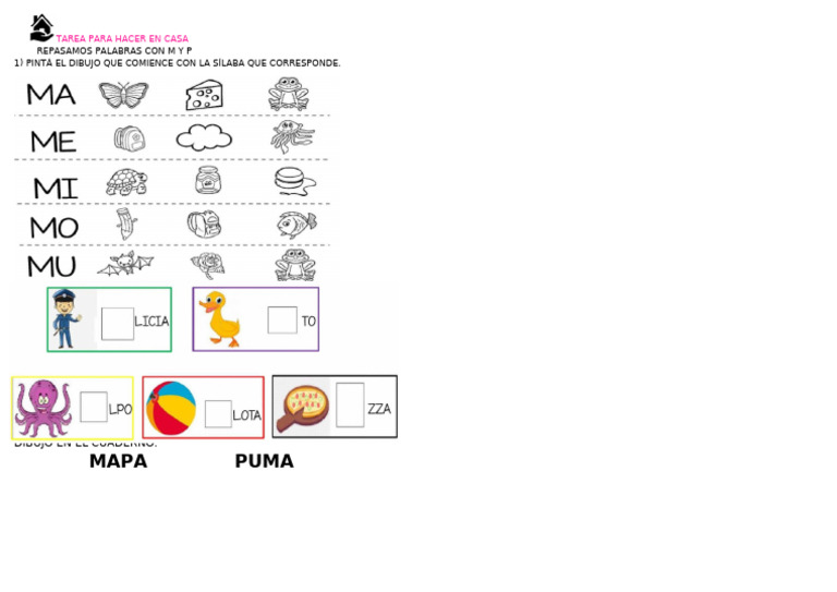 Actividades M y P | PDF | Estudios de idiomas extranjeros