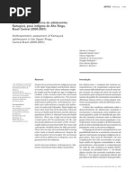 Avaliação antropométrica de adolescentes Kamayurá, povo indígena do Alto Xingu, Brasil Central (2000-2001)