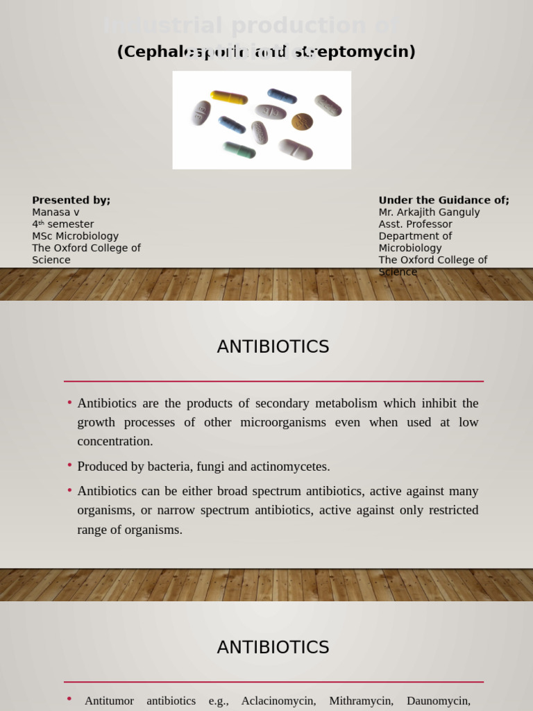 Antibiotics Ppt Pdf Penicillin Bacteria