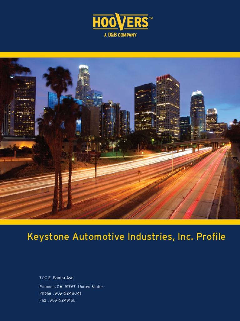 Keystone Automotive Industries, Inc. Profile PDF
