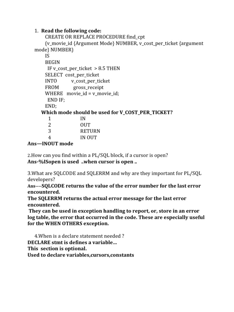 SQLERRM Error Handling Guide | PDF | Teaching Methods & Materials
