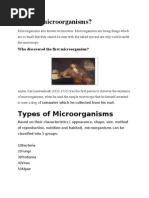 What Is Microorganisms