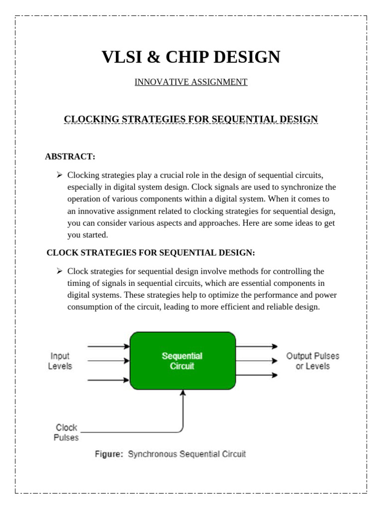 Clocking Strategies in Chip Design | PDF | Electronic Engineering ...