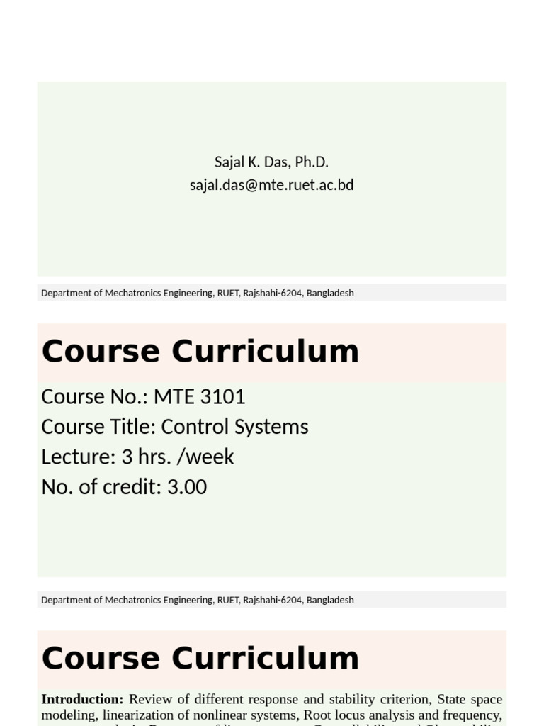 Lecture 03 Introduction To Stabilizability and Detectability | PDF ...