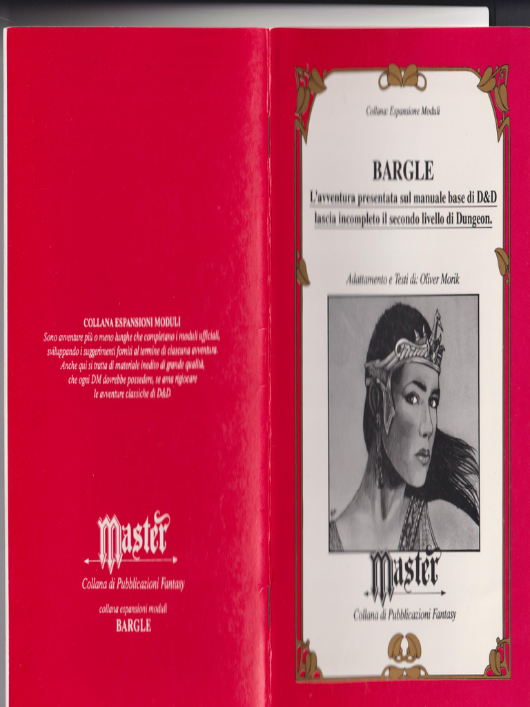 Bargle - Edizioni Master (Avvenura in Italiano Per D&D Becmi) | PDF